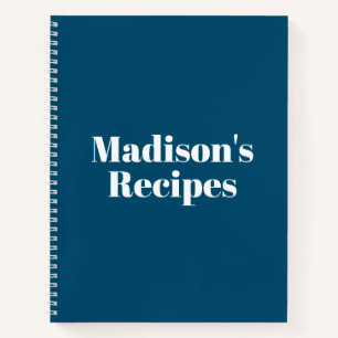 Personnalisé Nom Recette Livre cadeau de fête de