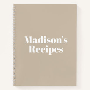 Personnalisé Nom Recette Livre cadeau de fête des 