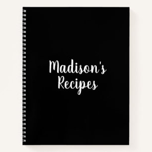 Personnalisé Nom Recette Livre cadeau de fête des