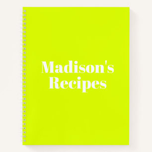 Personnalisé Nom Recette Livre cadeau de fête des