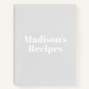 Personnalisé Nom Recette Livre cadeau de fête des 