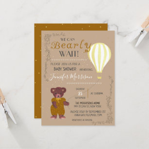 Personnalisé, nous pouvons attendre un Baby shower