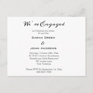 Personnalisé Nous sommes engagés Invitations photo