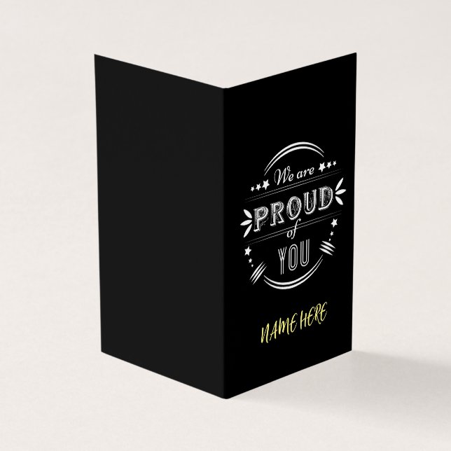 Personnalisé Nous sommes fiers de vous (Outside)