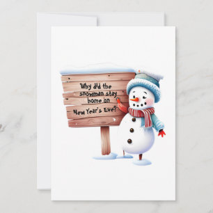 Personnalisé Papa Joke Fun Snowman Carte de Nouvel