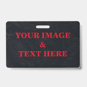 Personnalisé Personnalisé Votre Propre Badge Photo