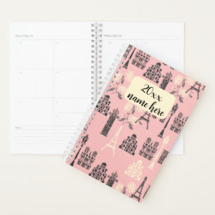 Personnalisé Pink Paris Planner
