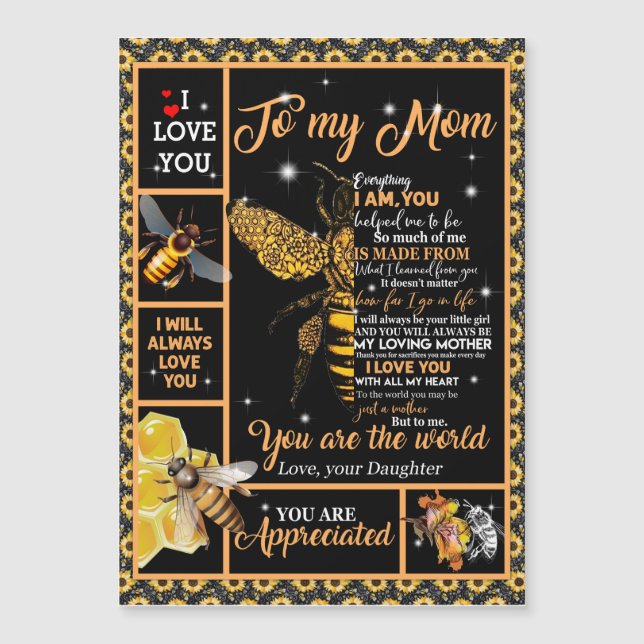 Personnalisé pour ma mère amour de la part de la f (Devant)