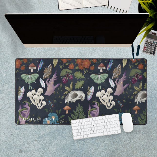 Personnalisé prolongé de Cottagecore gothique (Gothic Cottagecore Custom Extended Desk Mat)