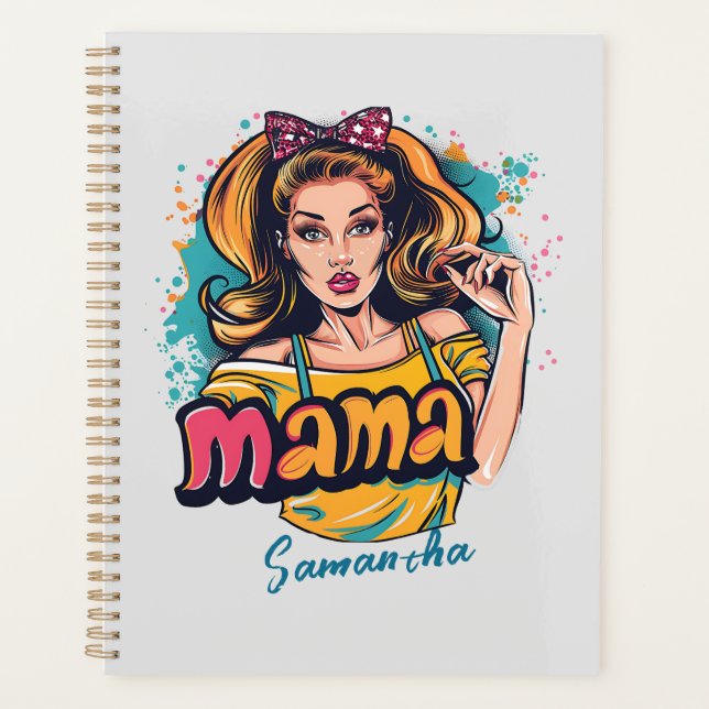Personnalisé Retro Mama Pop Art (10) (Devant)