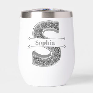 Personnalisé S Premier Monogramme D'Argent Votre N