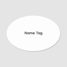 Personnalisé Simple | Étiquette de nom Classique
