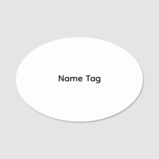 Personnalisé Simple | Étiquette de nom Classique