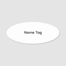 Personnalisé Simple | Étiquette de nom Classique