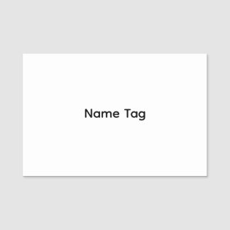 Personnalisé Simple | Étiquette de nom Classique