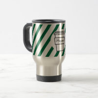 Personnalisé sortez le vert de tasse de café barré