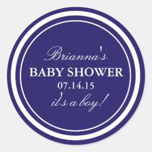 Personnalisé Stickers Baby showers de la Marine