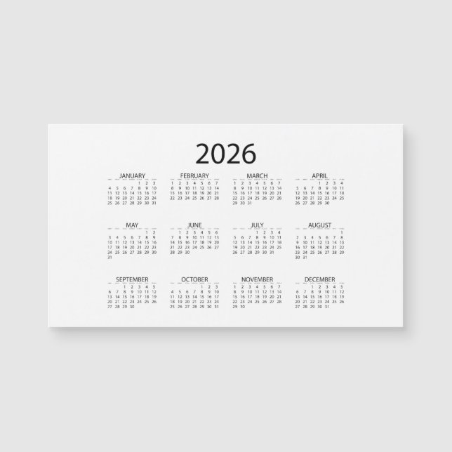 Personnalisé sur mesure 2026 (Devant)