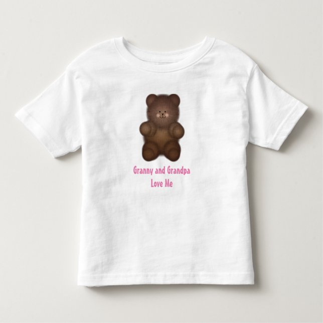 Personnalisé : T-shirt bouclé d'ours (Devant)