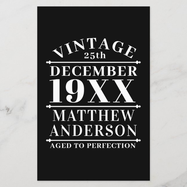 Personnalisé Vintage à la perfection (Devant)