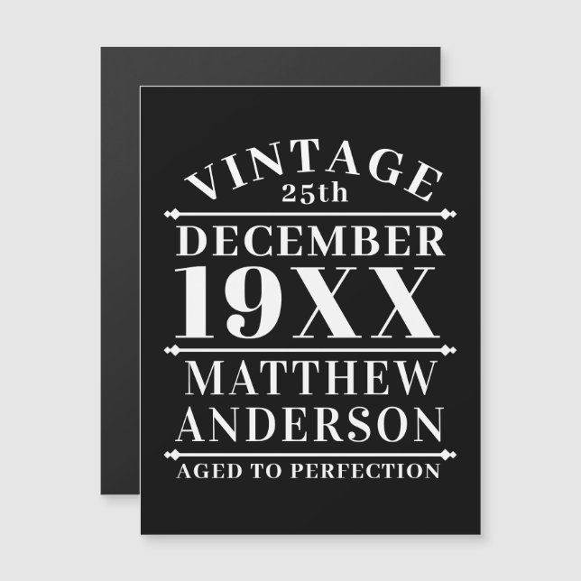 Personnalisé Vintage à la perfection (Devant / Derrière)