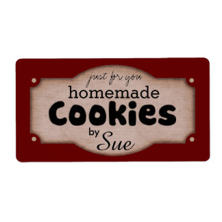 Personnalisé Vintage Cookie Donner Étiquettes