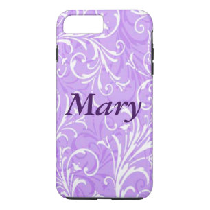 Personnalisé violet ornemental iPhone 7 Coque