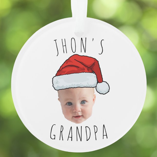 Personnalisé Visage bébé Père Noël Chapeau Photo d (Créateur téléchargé)