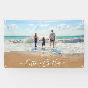 Personnalisé Votre bannière photo avec texte