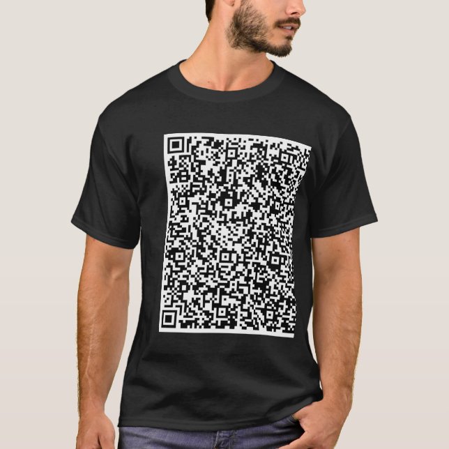 Personnalisé votre design QR Code T-Shirt Modèle (Devant)