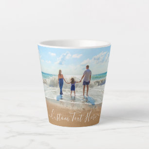 Personnalisé votre Mug en latte photo avec texte p