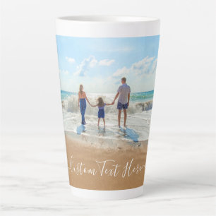 Personnalisé votre Mug en latte photo avec texte p