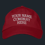 Personnalisé Votre Nom De Texte Casquette Casquett<br><div class="desc">Casquettes promotionnels personnalisés - Ajoutez votre texte - Nom - Entreprise / Numéro / Lettre / Slogan - Tagline / ou Site, Téléphone, E-mail, Poignée de médias sociaux, Adresse, Logo - Photo / plus - Choisissez votre couleur / Taille / Police - Faites votre cadeau unique en affaires ou en...</div>