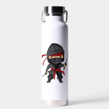 Personnalisé Votre Nom Ninja Bouteille d'eau
