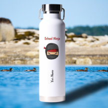 Personnalisé Votre Nom Ninja Bouteille d'eau