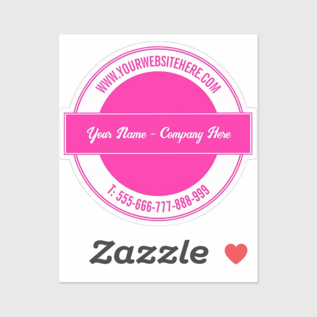 Personnalisé Votre Nom Sticker Texte Couleurs pers (Feuille)