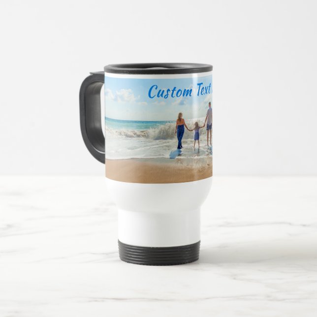 Personnalisé votre photo Voyage Mug et texte perso (Devant gauche)