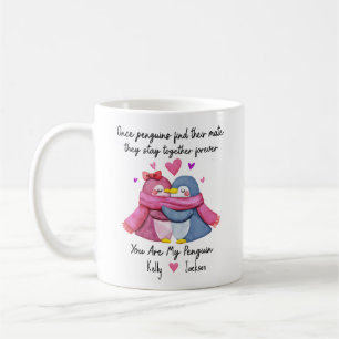 Personnalisé Vous Êtes Mon Pingouin Mug Pour Coupl