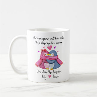 Personnalisé Vous Êtes Mon Pingouin Mug Pour Coupl