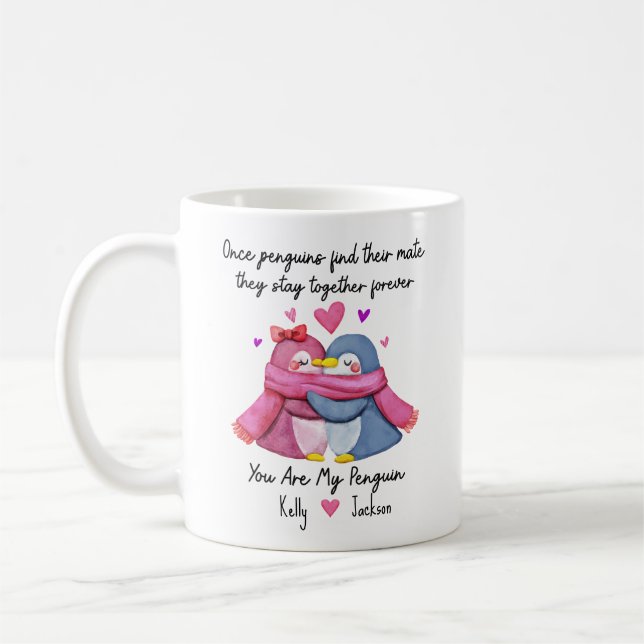 Personnalisé Vous Êtes Mon Pingouin Mug Pour Coupl (Gauche)