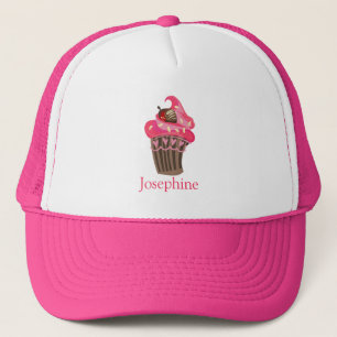 Personnalisé Whimsy Pink Cupcake casquette
