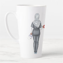 Personnalisée Chic Musulmane Femme Infirmière Mug
