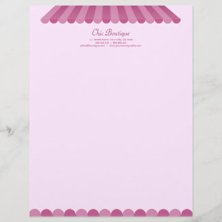 Personnalisée En-tête de lettre chic de boutique