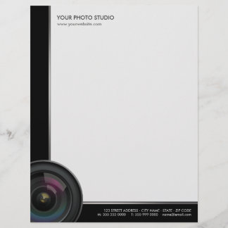 Personnalisée En-tête de lettre d'affaires de photographe