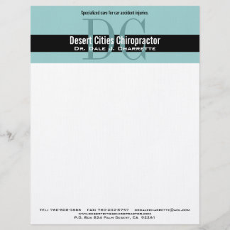 Personnalisée En-tête de lettre de monogramme de double de