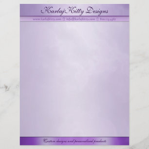 Personnalisée En-tête de lettre personnalisé par pourpre marbré