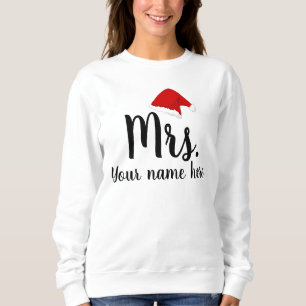 Personnalisée Mme Père Noël Sweatshirt