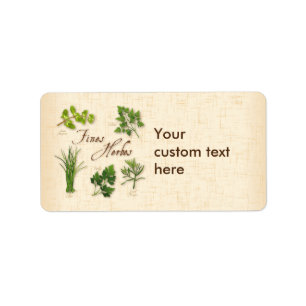 Personnaliser Amendes Étiquettes Herbes