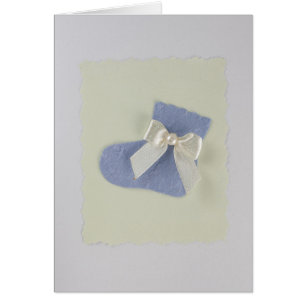 Personnaliser Blue Baby garçon chaussettes et arc