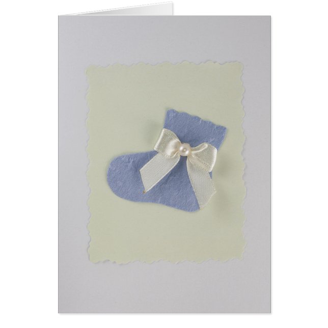Personnaliser Blue Baby garçon chaussettes et arc  (Devant)